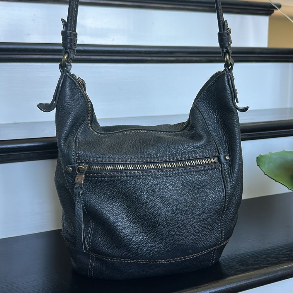 The Sak Black Leather Hobo Bag